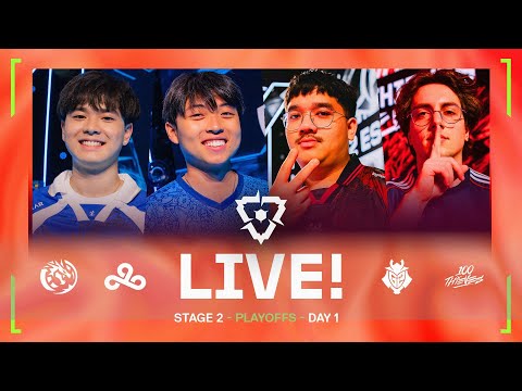 LEV vs. C9 | G2 vs. 100T - VCT Americas Stage 2 - Playoffs Day 1