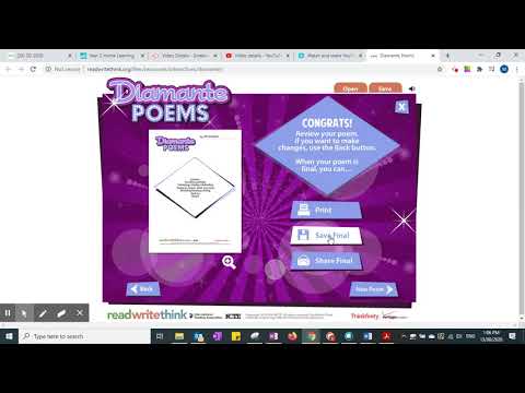 Read, Write Think - Diamante Poem