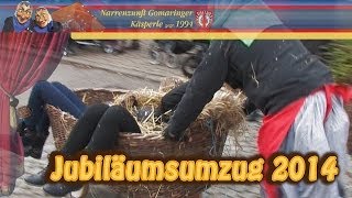 preview picture of video 'Umzug Gomaringen 2014 - 20 Jahre Gomaringer Käsperle'