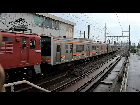 【4Kジャカルタ配給】新習志野駅に入線～発車する武蔵野線205系M63編成