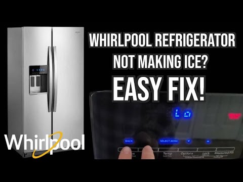Whirlpool Fridge NOT making ICE? EASY FIX! Model: WRS571CIHZ01 - Side by Side REFRIGERATOR Stainless