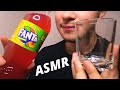 ASMR DRINKING FANTA MANGO GUAVA SODA MUKBANG NO TALKING
