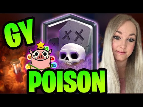 BEST LEGENDARY GRAVEYARD POISON CONTROL DECK 5900 TROPHIES❤️CLASH ROYALE