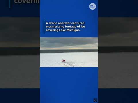 Severe weather is coming to Michigan. See what it already did to Lake Michigan.