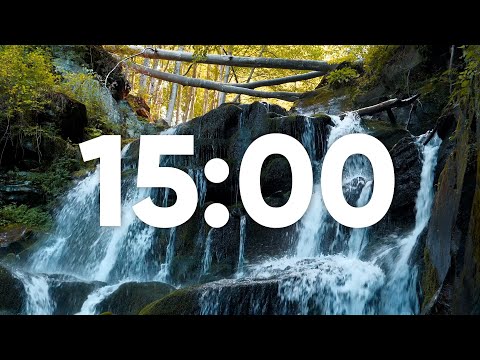 15 Minute Waterfall 🌊 Sounds Timer - Countdown Timer Alarm