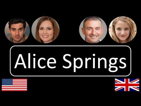 How to pronounce Alice Springs