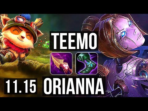 TEEMO vs ORIANNA (MID) | 2.3M mastery, 7/1/3, 900+ games | NA Diamond | v11.15