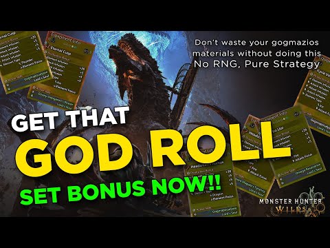 How to get GOD ROLL Set Bonuses! No RNG!! - Monster Hunter Wilds