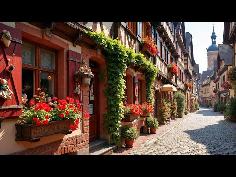 Ein friedlicher Morgen in Colmar 🏡 Das Juwel des Elsass4K-Rundgang