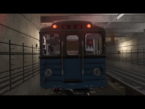 ЕЖ НА КАЛУЖСКО РИЖСКОЙ ЛИНИИ МЕТРОСТРОЙ / EZH 81-707 ON THE METROSTROY KALUZHSKO-RIZHSKAYA LINE