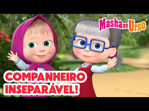 Capa de Masha e o Urso 👱‍♀️🐻 🤗 Companheiro inseparável! 🤗🤝 Coleção de desenhos animados
