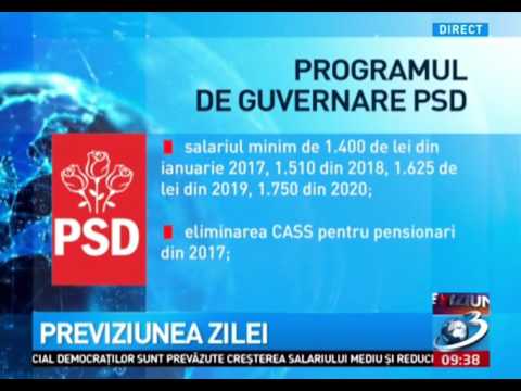 Antena 3, Previziunea Zilei, 10 Octombrie 2016