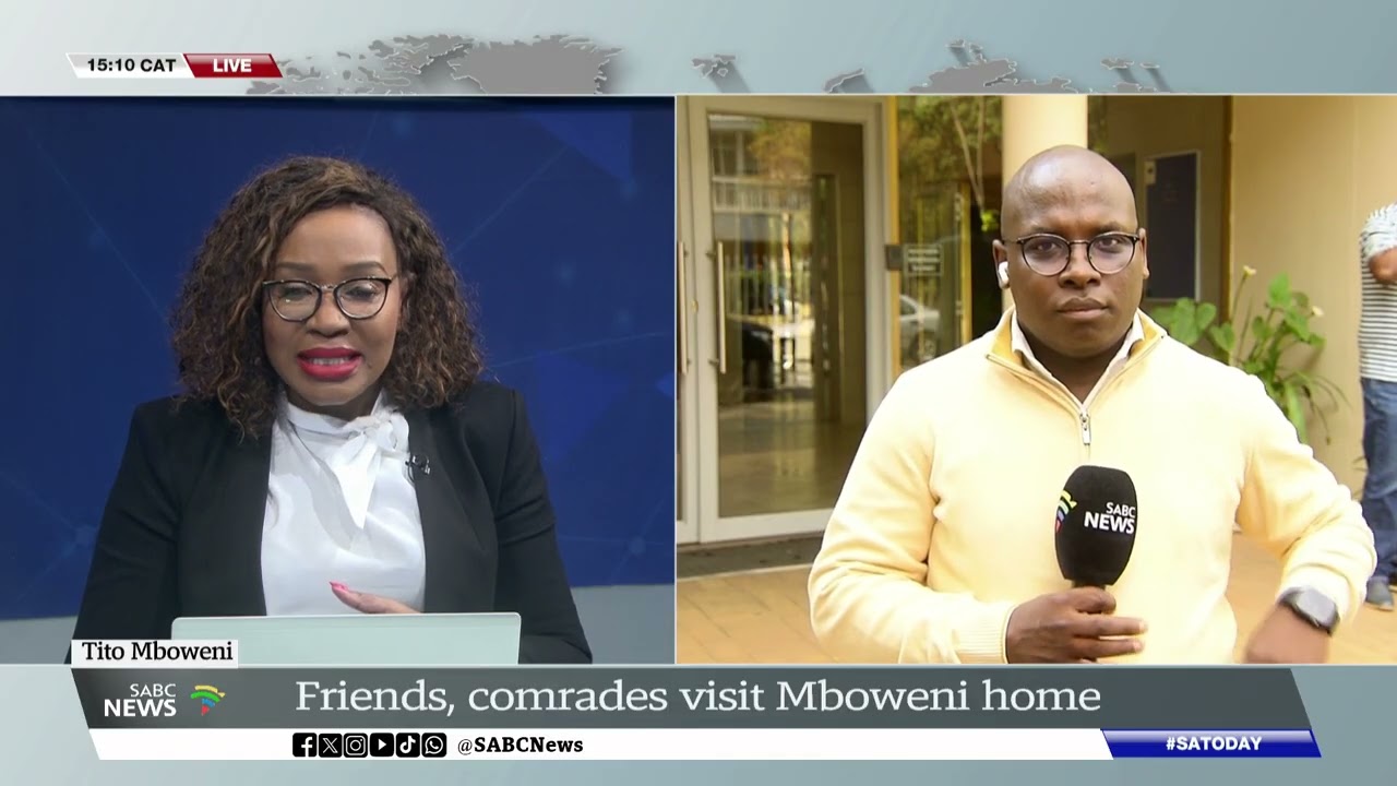Tito Mboweni | Friends, comrades visit Mboweni home: Samkele Maseko