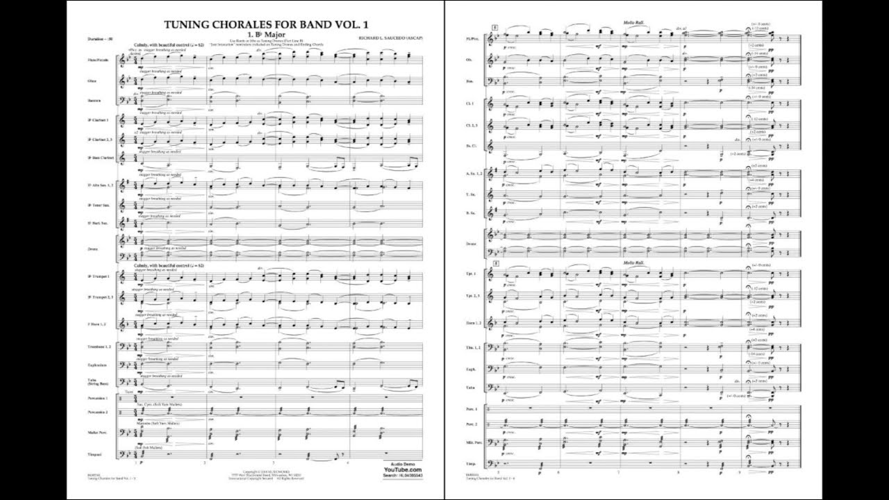 Tuning Chorales for Band, Vol. 1 by Richard L. Saucedo