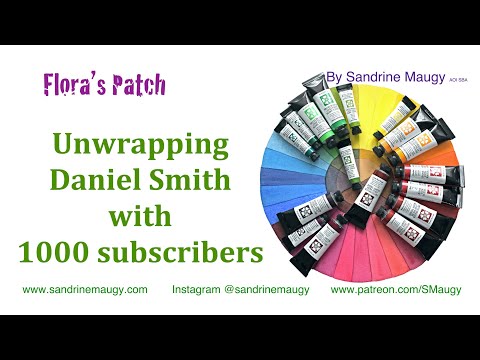 Daniel Smith paints unboxing with Sandrine Maugy - Celebrating 1000 subscribers