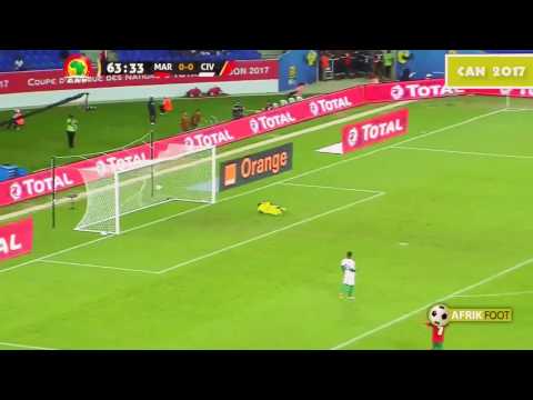 Le but de rachid alioui contre le côté d'ivoire