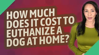 How much does it cost to euthanize a dog at home