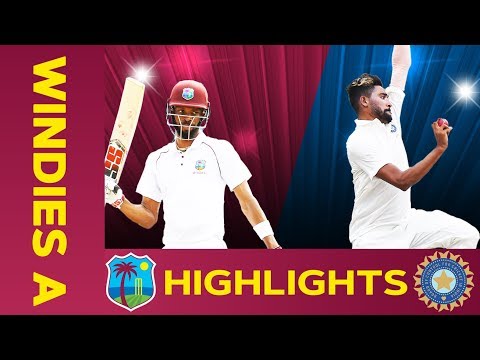 West Indies A vs India A - Match Highlights | 2nd Test - Day 2 | India A Tour of West Indies