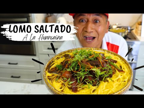 LOMO SALTADO CON PASTA A LA HUANCAÍNA 🇵🇪