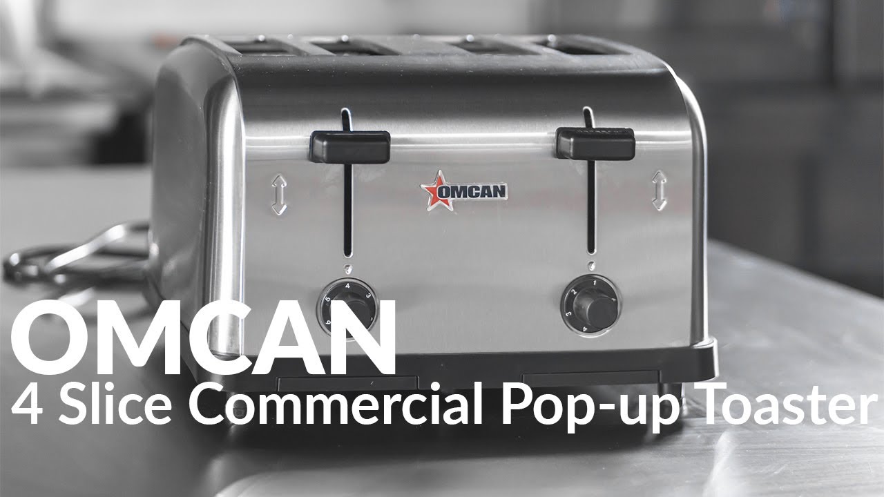 Video thumbnail for 4-Slice Commercial Pop-up Toaster – Standard duty