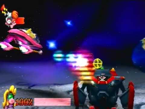 Crash Bandicoot 3: Warped - Boss 4: N. Gin (Fruit Bazooka Get)