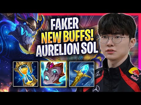 FAKER PLAYS AURELION SOL WITH NEW BUFFS! - T1 Faker Plays Aurelion Sol MID vs Yasuo! | Season 2024