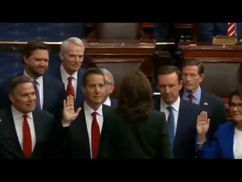 "Vice president Kamala Harris Swears In Newly Elected Senators: Historic Moments in the Senate"