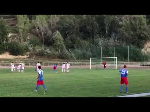 Nyergesújfalu SE - Koppánymonostori SE mérkőzésen Manga Zsolt felsőléces büntetője.