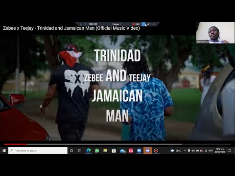 REACTION VIDEIO TO💯||💯Zebee x Teejay - Trinidad and Jamaican Man (Official Music Video)😎🔥🔥