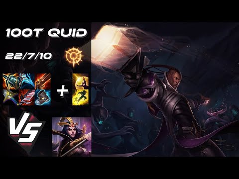 100 Thieves Quid MID Lucian vs LeBlanc - NA Challenger Patch 14.13