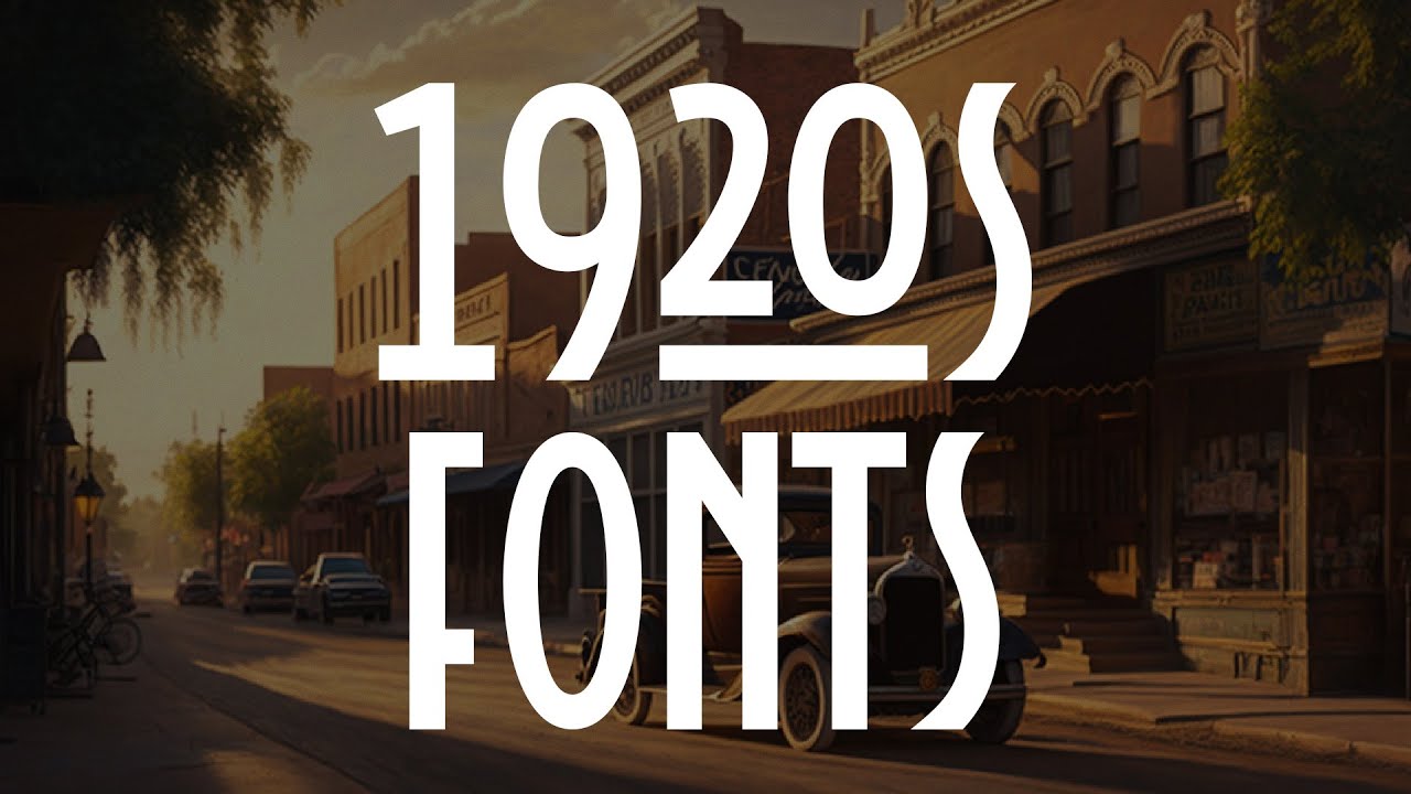 14 Vintage 1920s Fonts Straight from the Roaring Twenties