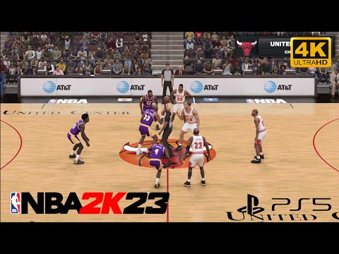 NBA 2K23 4K UHD Gameplay Classic | Lakers vs Bulls | PS5 Next Gen