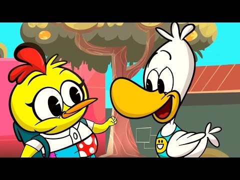 IBA UN POLLITO PARA LA ESCUELA canciones infantiles de animales, rondas infantiles de animales