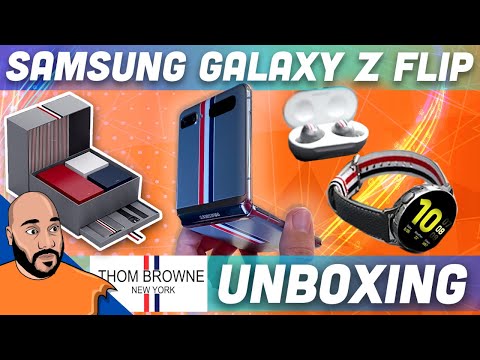 $2500 Samsung Galaxy Z Flip Thom Browne Edition Unboxing!