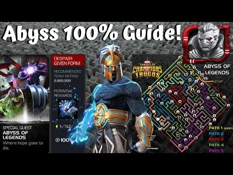 Abyss of Legends 100% Guide! Tips and Tricks! - Marvel Contest of Champions