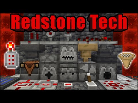 Redstone Tech Addon Minecraft PE (MCPE) Bedrock Edition Mod