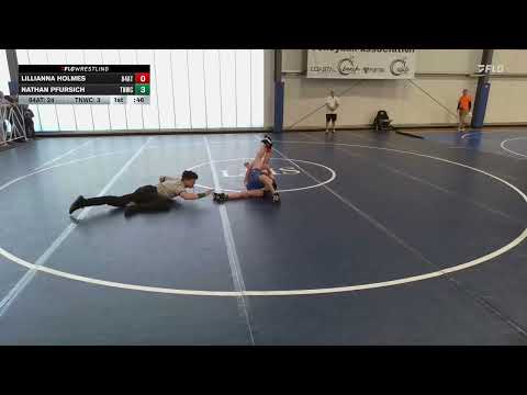 80 lbs Rr Rnd 1   Lillianna Holmes, 84 Athletes vs Nathan Pfursich, TNWC