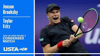Jenson Brooksby vs. Taylor Fritz Condensed Match | 2021 US Open Round 2
