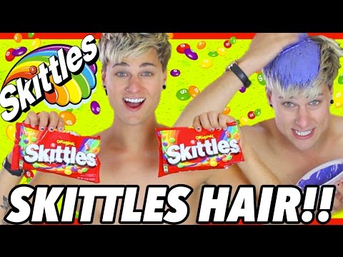 DIY Purple Skittles Hair! How To Dye Your Hair With Skittles!! *IT WORKS* Video