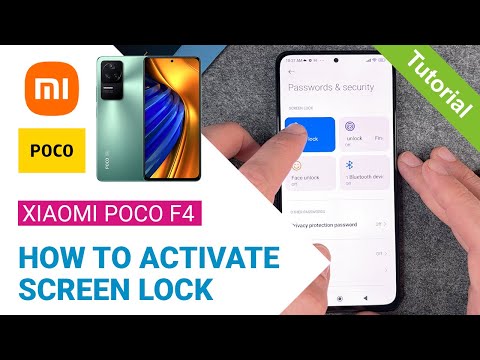 Xiaomi POCO F4 - How to set up screen lock • 📱 • 🀡 • ☡ • Tutorial