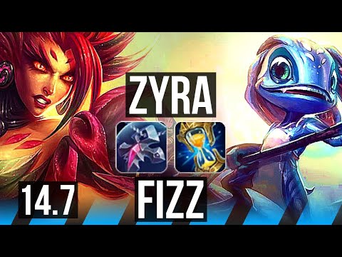 ZYRA vs FIZZ (MID) | 1000+ games | NA Diamond | 14.7