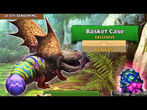 BASKET CASE Max Level 175 Titan Mode - Exclusive Hotburple - Dragons: Rise of Berk