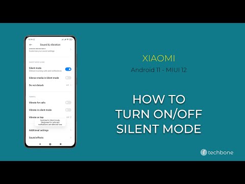How to Turn On/Off Silent mode - Xiaomi [Android 11 - MIUI 12]