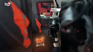 İtfaiyenin Baş Şoförüne Endişelendiren Doğum Günü Kutlaması