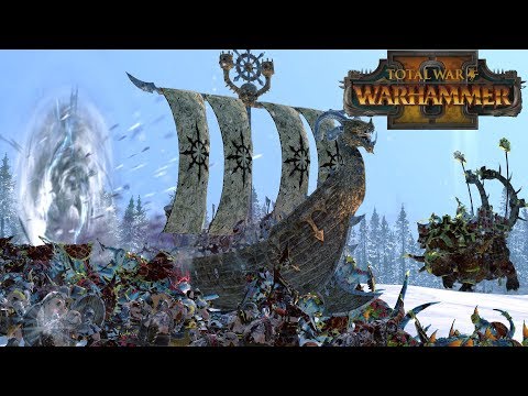 Rush Builds - Norsca & Greenskins vs Lizardmen & Chaos // Total War: Warhammer II Online Battle