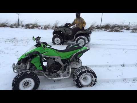 CZ quad quads Kawasaki kfx450r bruteforce fox sport gopro be a hero winter snow 2016