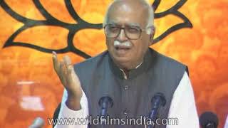 Lal Krishna Advani addresses media ahead of Lok Sabha election results