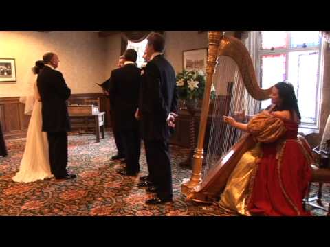 Canon in D played by Harp Angel harpist