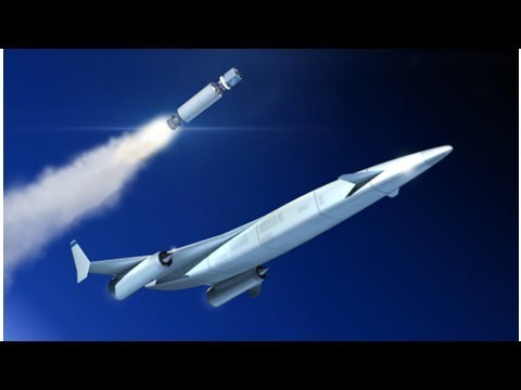 This aircraft engine works like a jet and a rocket