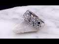 video - Bubble Diamond Engagement Ring
